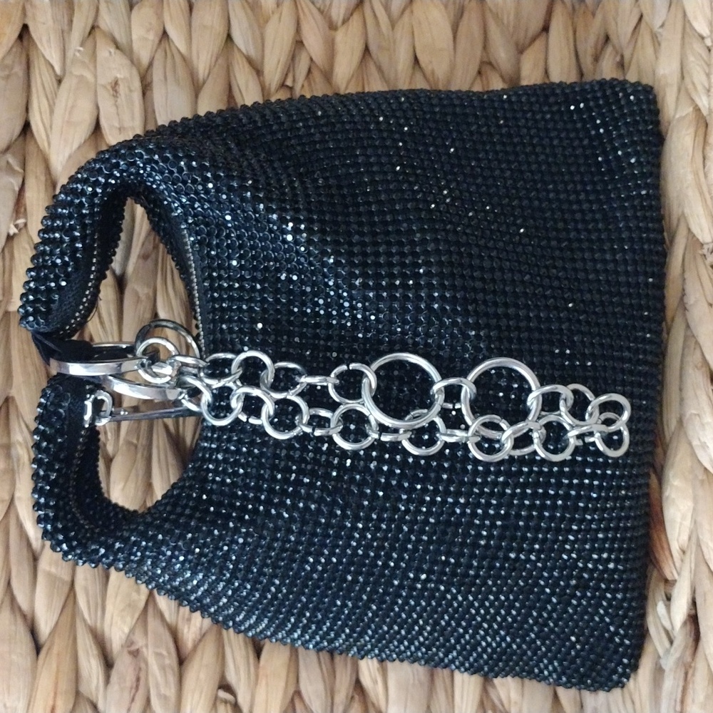 Topshop mini Black Beaded evening Women's Bag
